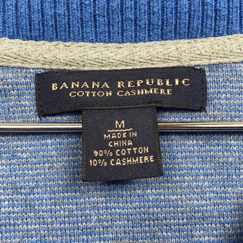 Banana Republic Cotton Cashmere Blue Sweater Med